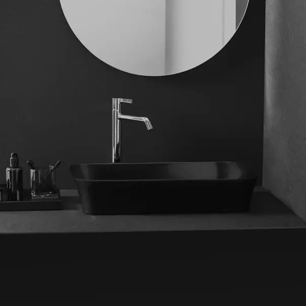Lavoar pe blat Ideal Standard Atelier Ipalyss 55 cm negru lucios [4]