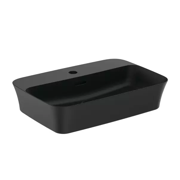 Lavoare - Lavoar pe blat Ideal Standard Atelier Ipalyss 55 cm negru mat cu orificiu baterie