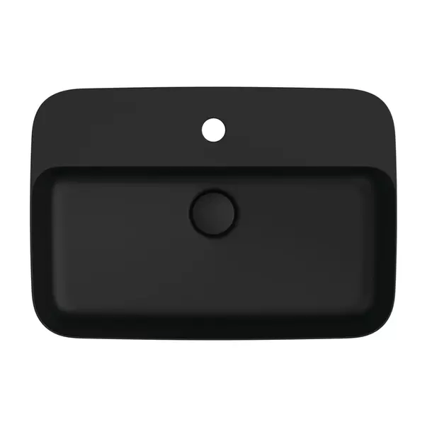 Lavoar pe blat Ideal Standard Atelier Ipalyss 55 cm negru mat cu orificiu baterie [5]