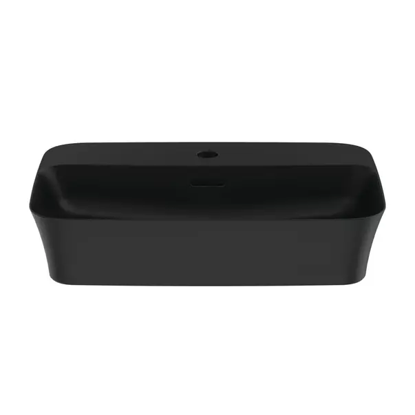 Lavoar pe blat Ideal Standard Atelier Ipalyss 55 cm negru mat cu orificiu baterie [6]