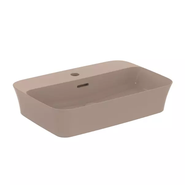Lavoare - Lavoar pe blat Ideal Standard Atelier Ipalyss Kashmir 55 cm maro cu orificiu baterie