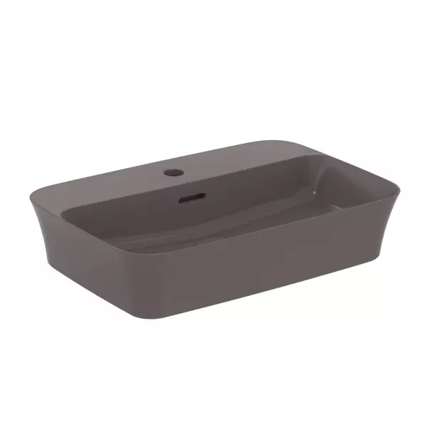 Lavoar pe blat Ideal Standard Atelier Ipalyss Slate Grey 55 cm gri cu orificiu baterie [2]