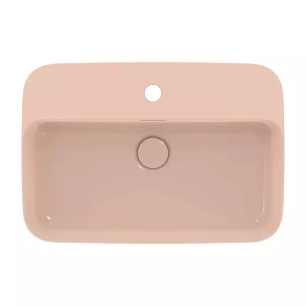 Lavoar pe blat Ideal Standard Atelier Ipalyss Nude 55 cm roz cu orificiu baterie [5]