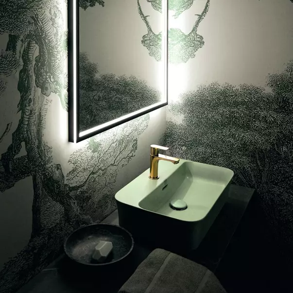 Lavoare - Lavoar pe blat Ideal Standard Atelier Ipalyss Sage 55 cm verde cu orificiu baterie
