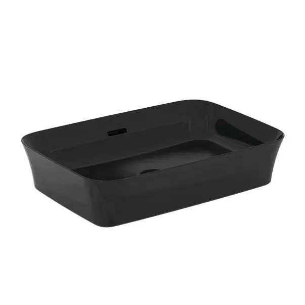 Lavoar pe blat Ideal Standard Atelier Ipalyss 55 cm negru lucios cu preaplin [2]