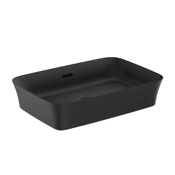Lavoar pe blat Ideal Standard Atelier Ipalyss 55 cm negru mat cu preaplin [1]