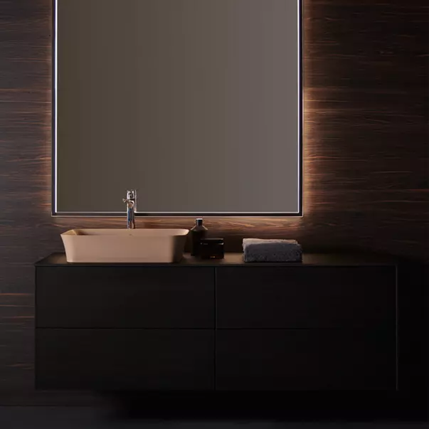 Lavoar pe blat Ideal Standard Atelier Ipalyss Nude 55 cm roz cu preaplin [2]