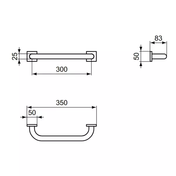 Maner de sustinere Ideal Standard IOM 35 cm [3]