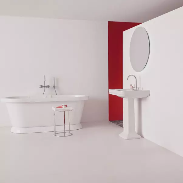 Lavoar suspendat Ideal Standard Atelier Calla alb lucios 62 cm cu 3 orificii baterie si preaplin [8]