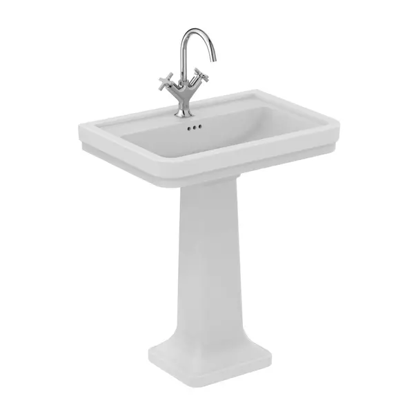 Lavoar suspendat Ideal Standard Atelier Calla alb lucios 72 cm cu orificiu baterie si preaplin [8]