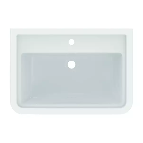 Lavoar suspendat Ideal Standard Atelier Calla alb lucios 72 cm cu orificiu baterie si preaplin [9]