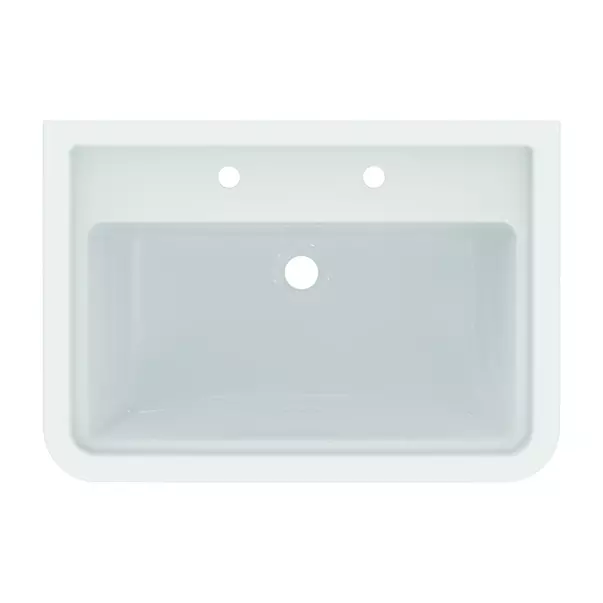 Lavoar suspendat Ideal Standard Atelier Calla alb lucios 72 cm cu 2 orificii baterie si preaplin [8]