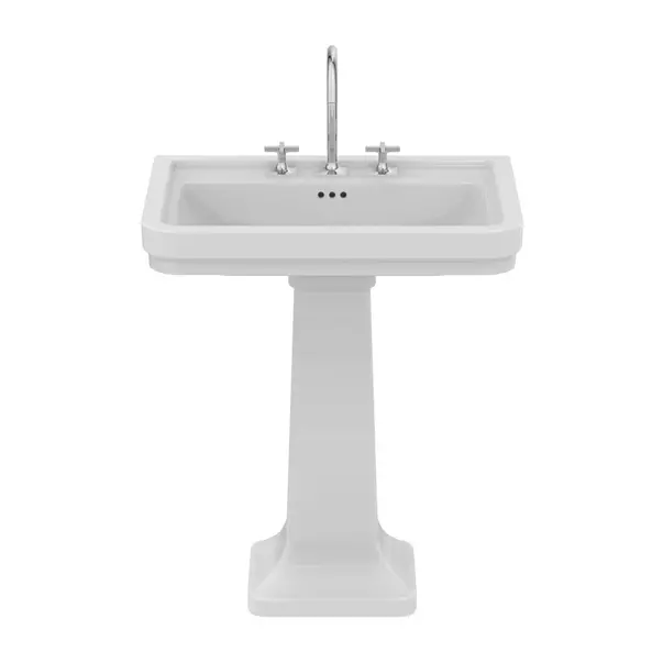 Lavoar suspendat Ideal Standard Atelier Calla alb lucios 72 cm cu 3 orificii baterie si preaplin [9]