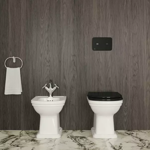 Bideu pe pardoseala Ideal Standard Atelier Calla BTW alb lucios [4]