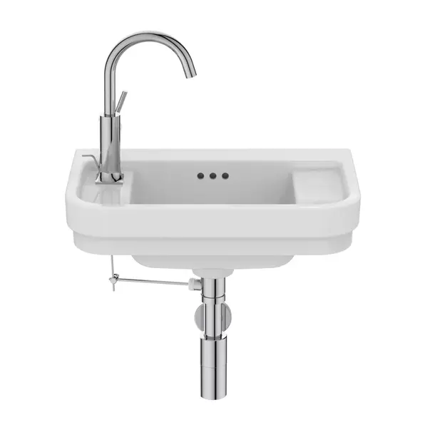 Lavoar suspendat Ideal Standard Atelier Calla alb lucios 50 cm cu orificiu baterie stanga [5]