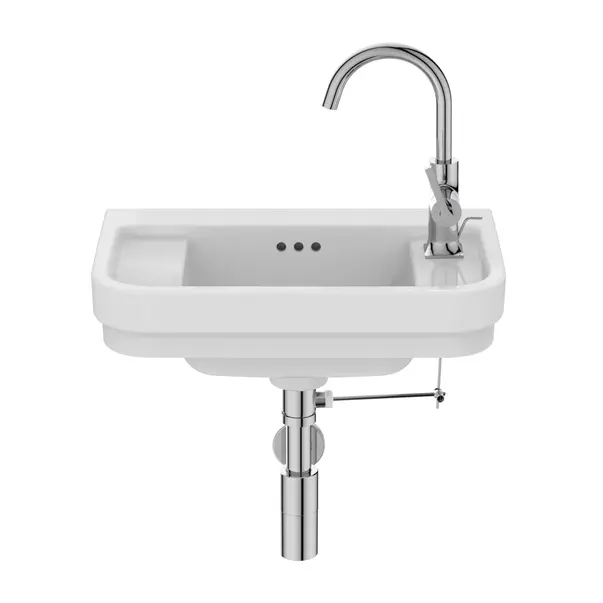 Lavoar suspendat Ideal Standard Atelier Calla alb lucios 50 cm cu orificiu baterie dreapta [5]