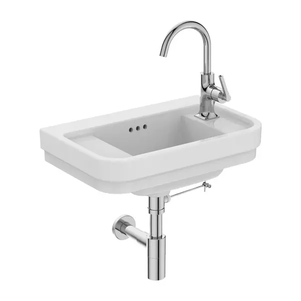 Lavoar suspendat Ideal Standard Atelier Calla alb lucios 50 cm cu orificiu baterie dreapta [7]