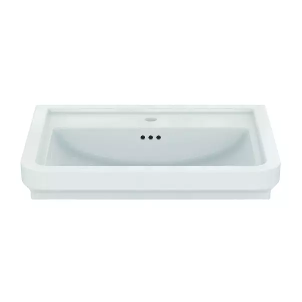 Lavoar pe mobilier Ideal Standard Atelier Calla alb lucios 67 cm cu orificiu baterie si preaplin [9]
