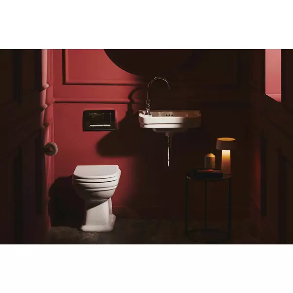 Lavoar pe mobilier Ideal Standard Atelier Calla alb lucios 67 cm cu 2 orificii baterie [4]