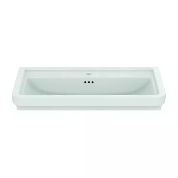 Lavoar pe mobilier Ideal Standard Atelier Calla alb lucios 87 cm cu orificiu baterie si preaplin [9]