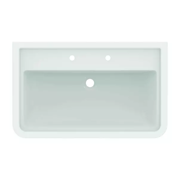 Lavoar pe mobilier Ideal Standard Atelier Calla alb lucios 87 cm cu 2 orificii baterie [7]