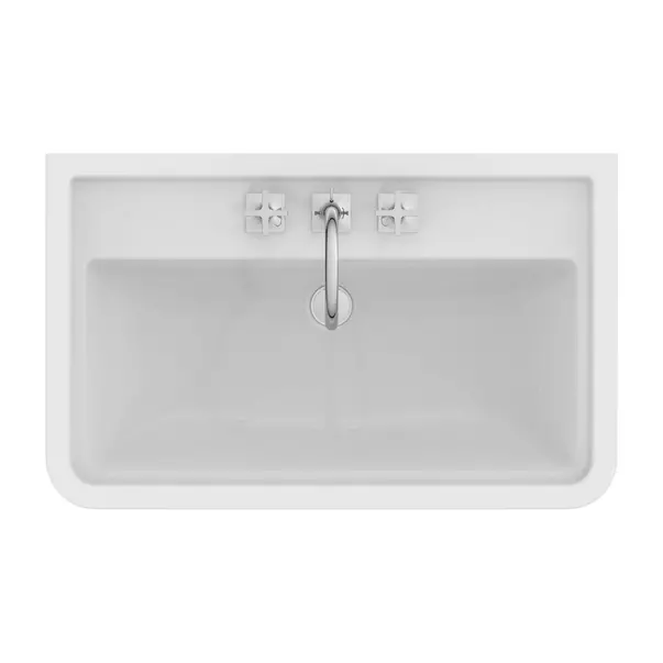 Lavoar pe mobilier Ideal Standard Atelier Calla alb lucios 87 cm cu 3 orificii baterie [10]