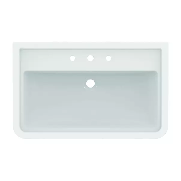 Lavoar pe mobilier Ideal Standard Atelier Calla alb lucios 87 cm cu 3 orificii baterie [8]