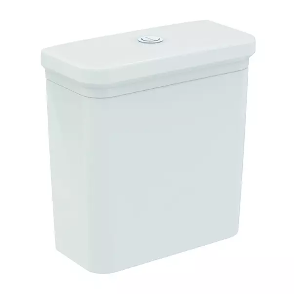 Seturi vase wc monobloc - Rezervor pe vas WC Ideal Standard Atelier Calla cu alimentare inferioara alb lucios