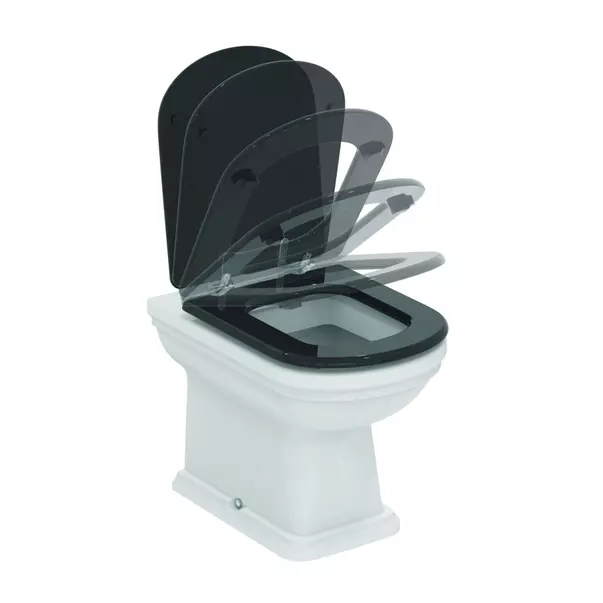 Capac WC Ideal Standard Atelier Calla softclose negru lucios [4]