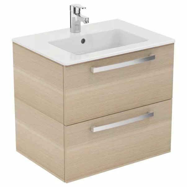  Dulapuri baie - Dulap suspendat pentru lavoar Ideal Standard Tempo pal stejar 60 cm