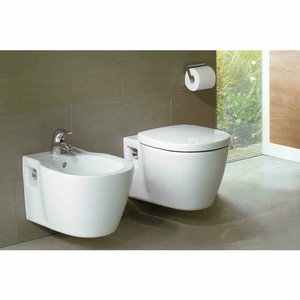 Vase wc suspendate - Set vas wc compact suspendat si bideu suspendat Ideal Standard Connect
