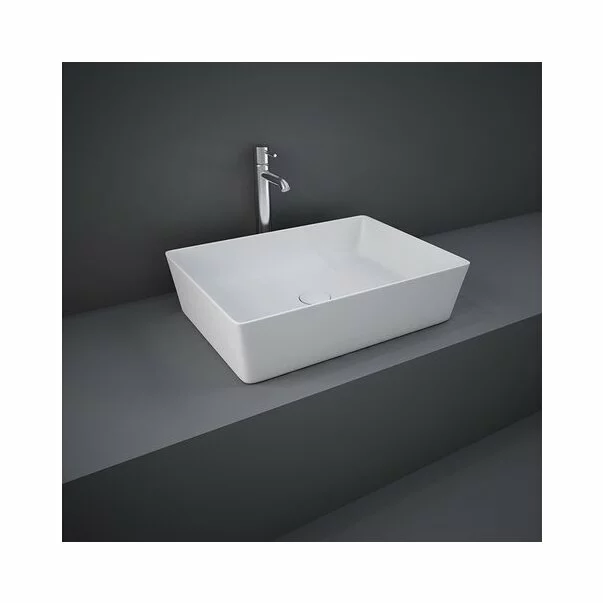 Lavoar pe blat Rak Feeling rectangular 50 cm alb mat [1]