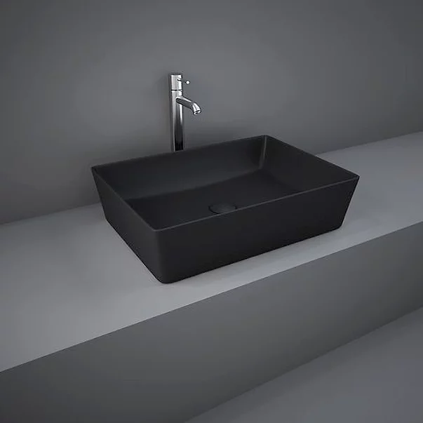 Lavoar negru mat rectangular Rak Feeling 50x36 cm [1]