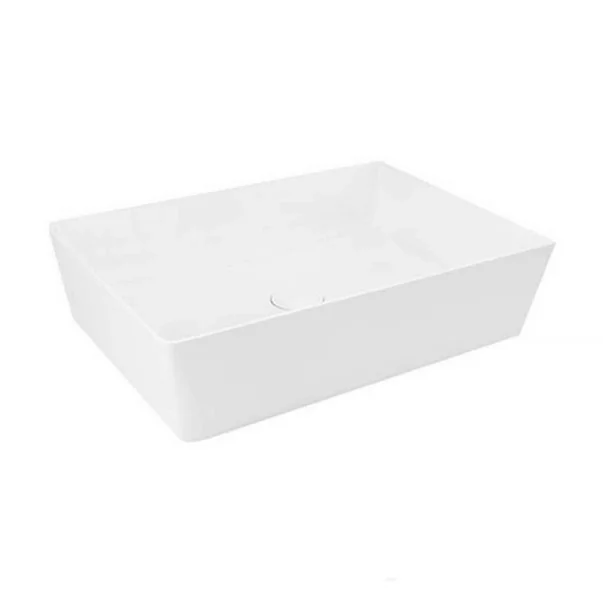 Lavoar pe blat Rak Feeling rectangular 50 cm alb lucios [3]