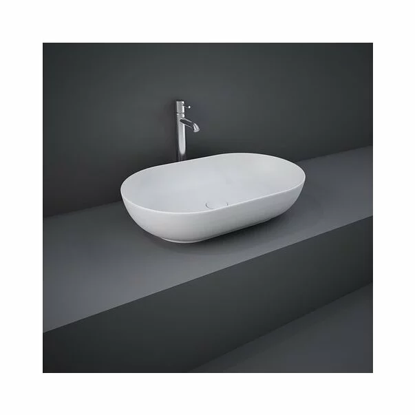 Lavoar oval Rak Feeling 55x35 cm alb mat [1]