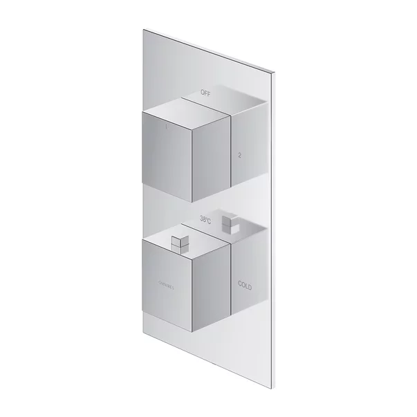 Baterie cada - dus incastrata Omnires Fresh termostatata fara corp ingropat [1]