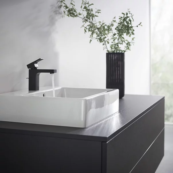 Set baterii lavoar, cada si set de dus Hansgrohe Vernis Shape negru mat [2]
