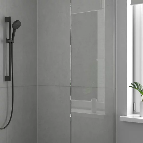 Set baterii lavoar, cada si set de dus Hansgrohe Vernis Shape negru mat [6]