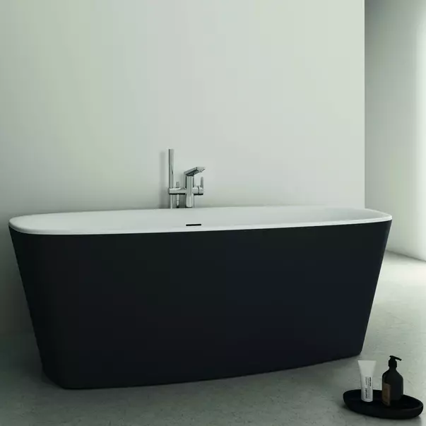 Cada freestanding Ideal Standard Atelier Dea 170x75 cm alb - negru mat [2]