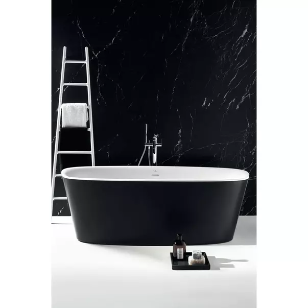 Cada freestanding Ideal Standard Atelier Dea 170x75 cm alb - negru mat [3]