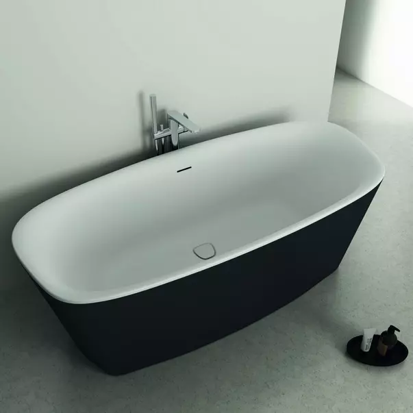 Cada freestanding Ideal Standard Atelier Dea 170x75 cm alb - negru mat [4]