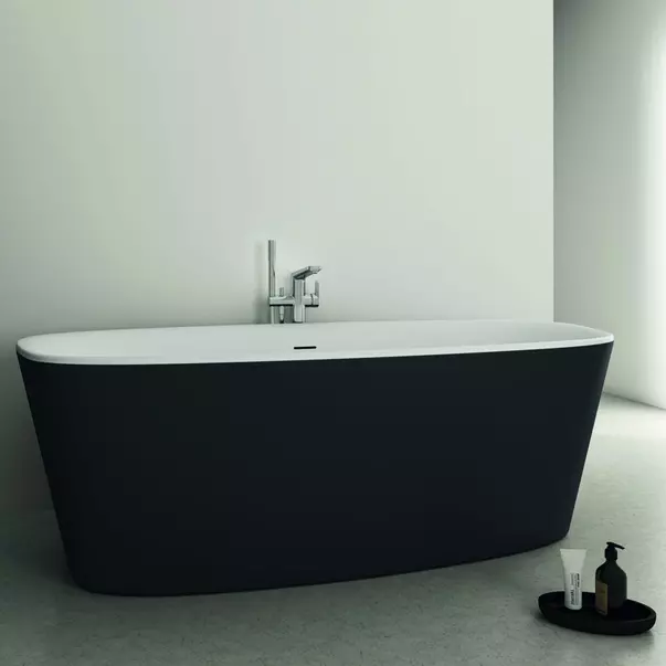 Cada freestanding Ideal Standard Atelier Dea 180x80 cm alb - negru mat [3]