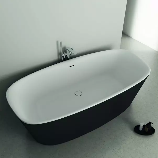 Cazi baie - Cada freestanding Ideal Standard Atelier Dea 190x90 cm alb - negru mat