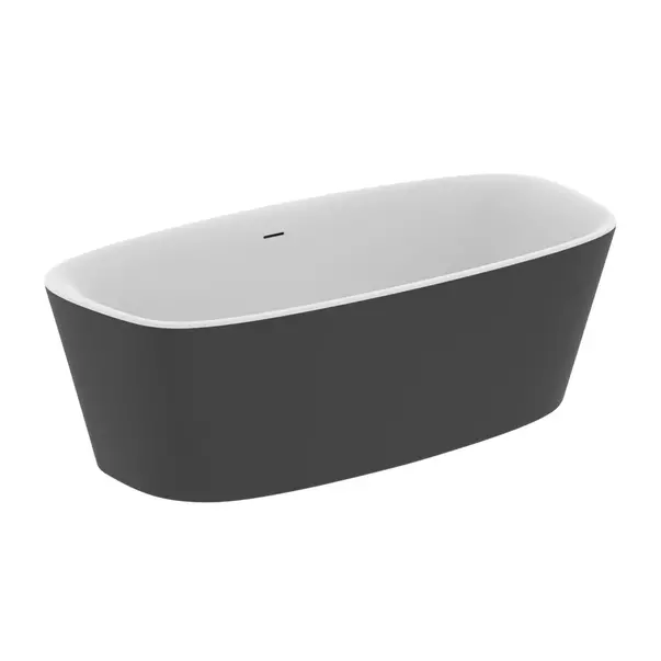 Cada freestanding Ideal Standard Atelier Dea 190x90 cm alb - negru mat [2]