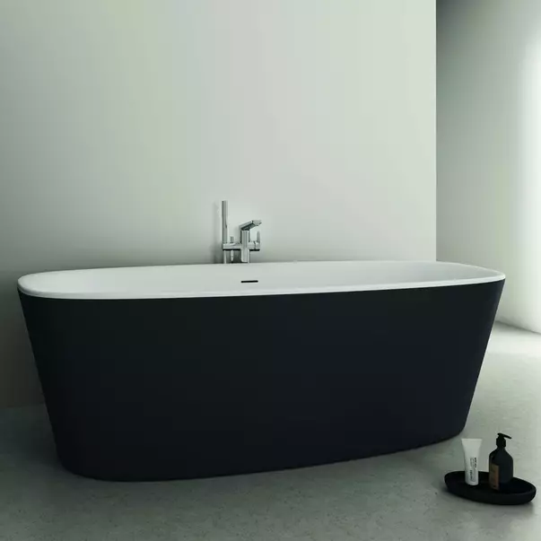 Cada freestanding Ideal Standard Atelier Dea 190x90 cm alb - negru mat [5]