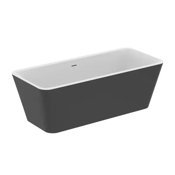 Cazi baie - Cada freestanding Ideal Standard Atelier Tonic II alb - negru mat 180x80 cm
