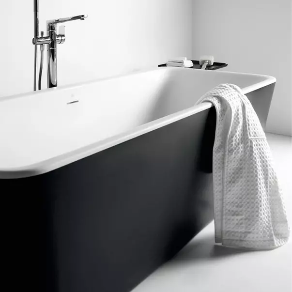 Cazi baie - Cada freestanding Ideal Standard Atelier Tonic II 180x80 cm alb - negru mat