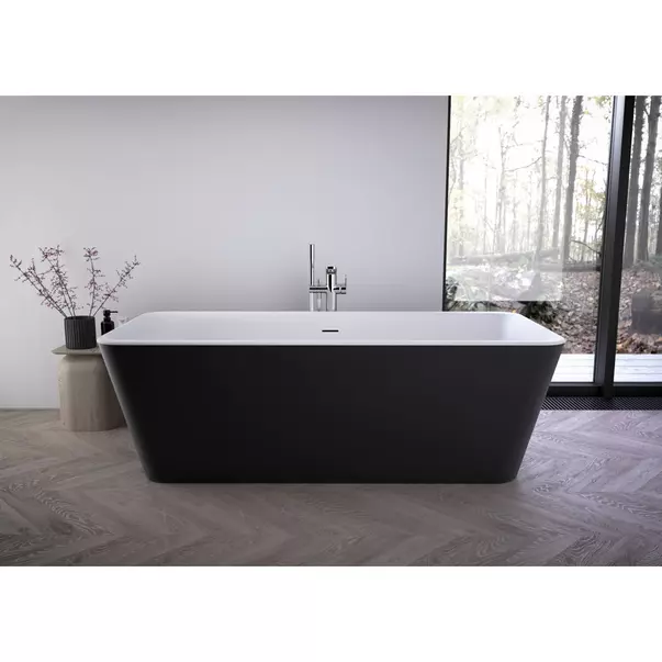 Cada freestanding Ideal Standard Atelier Tonic II 180x80 cm alb - negru mat [4]