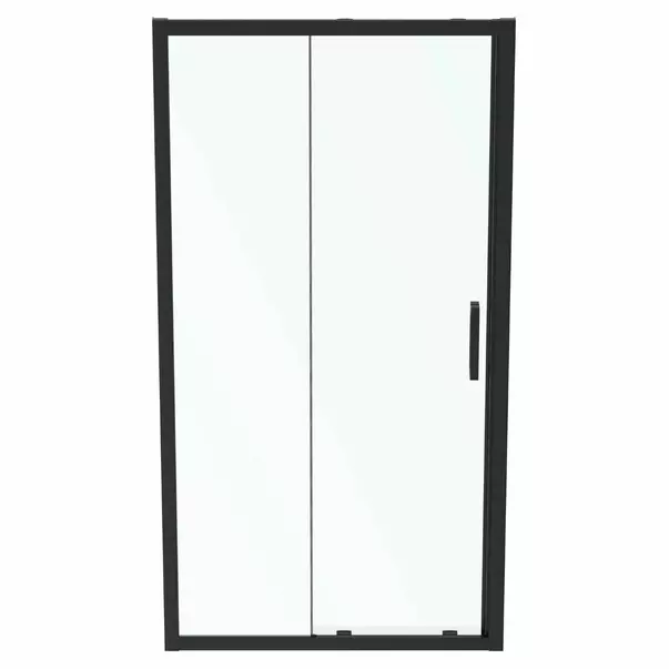 Usi culisante - Usa glisanta cu segment fix 105 cm negru mat Ideal Standard Connect 2