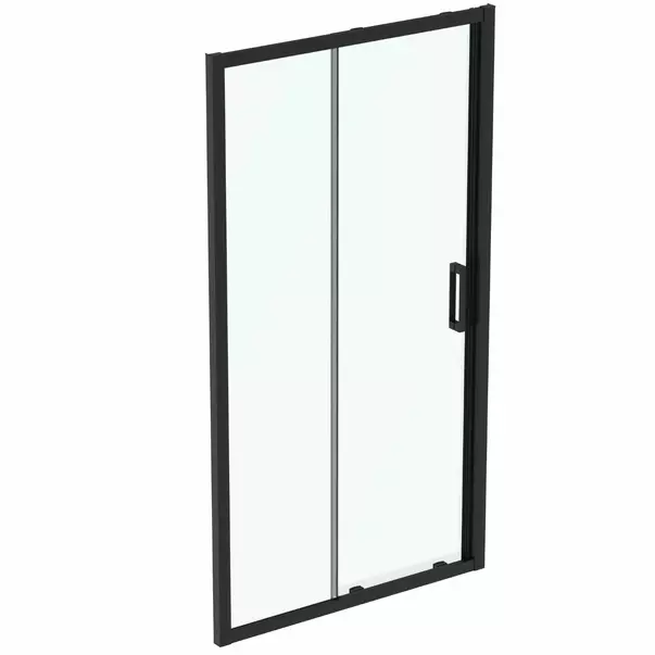 Usi culisante - Usa glisanta cu segment fix 110 cm negru mat Ideal Standard Connect 2